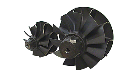 Low-weight Gamma-Ti Turbine Wheel