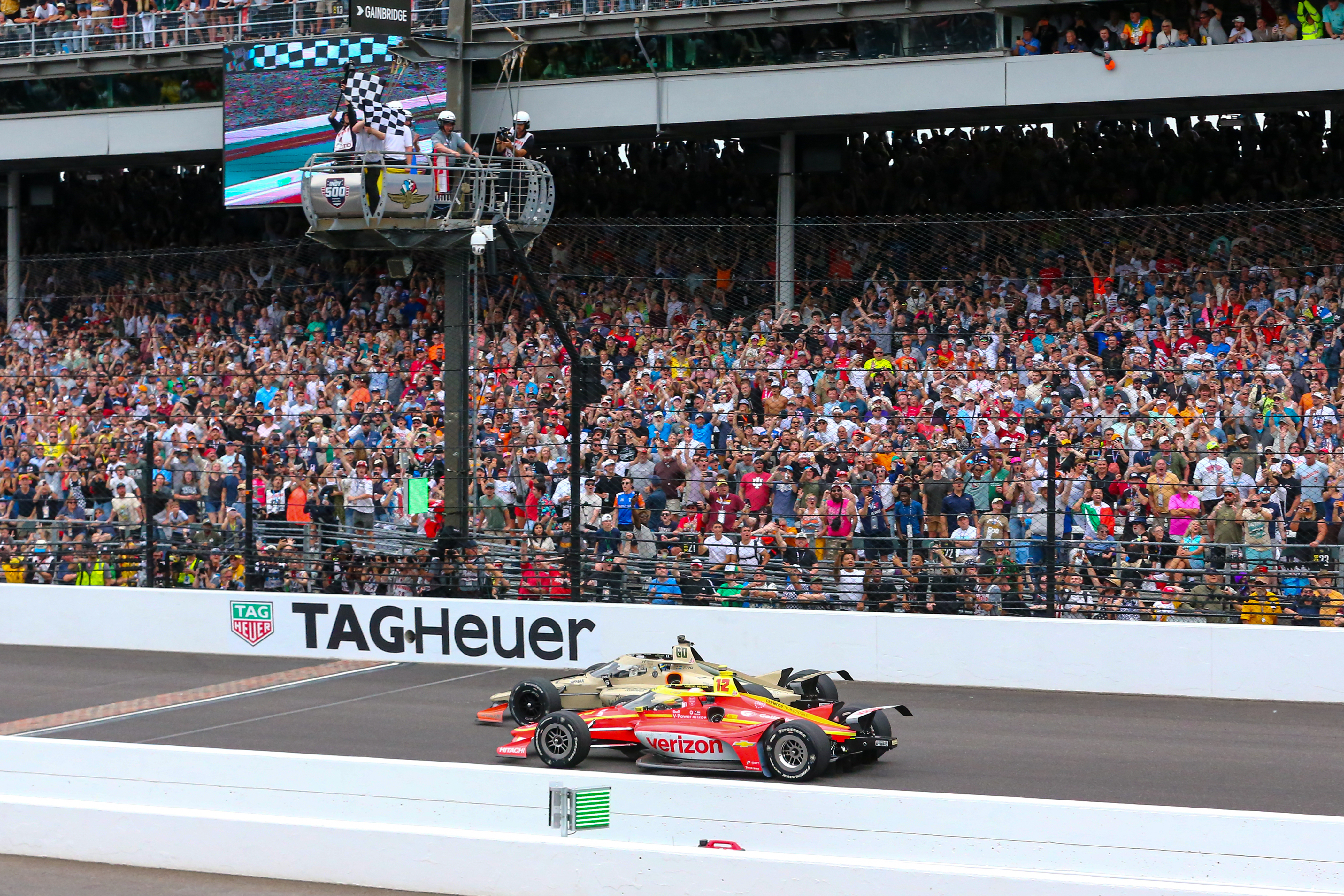 Felix Rosenqvist finishes just before David Malukas