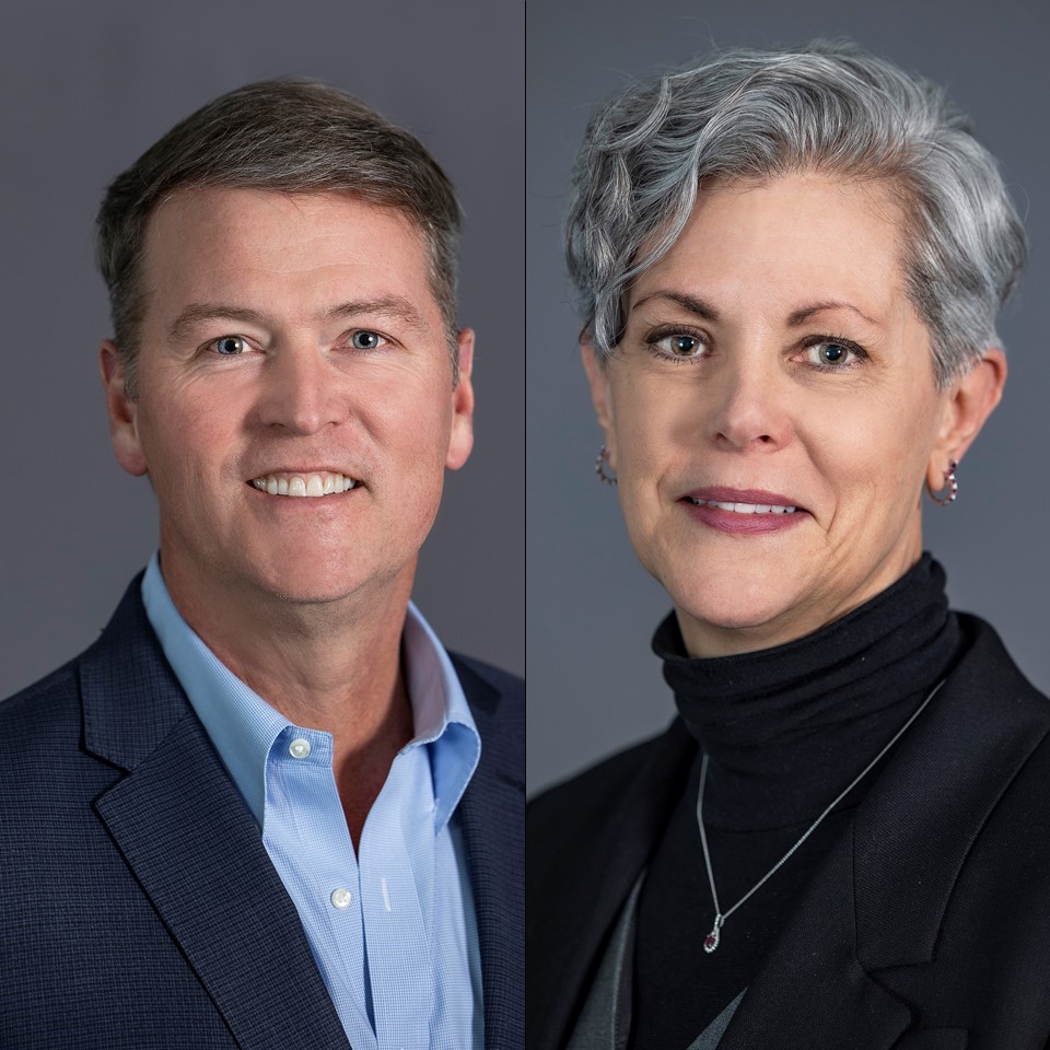 Brady Ericson and Chris Gropp smile for professional headshot
