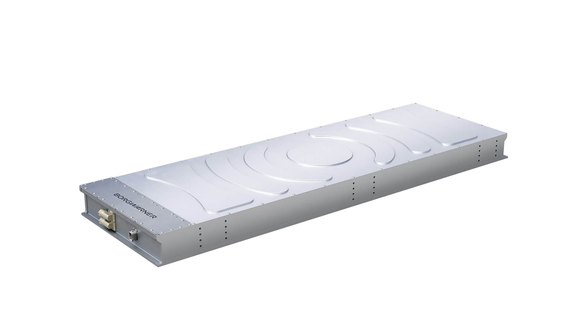 flat square silver battery box