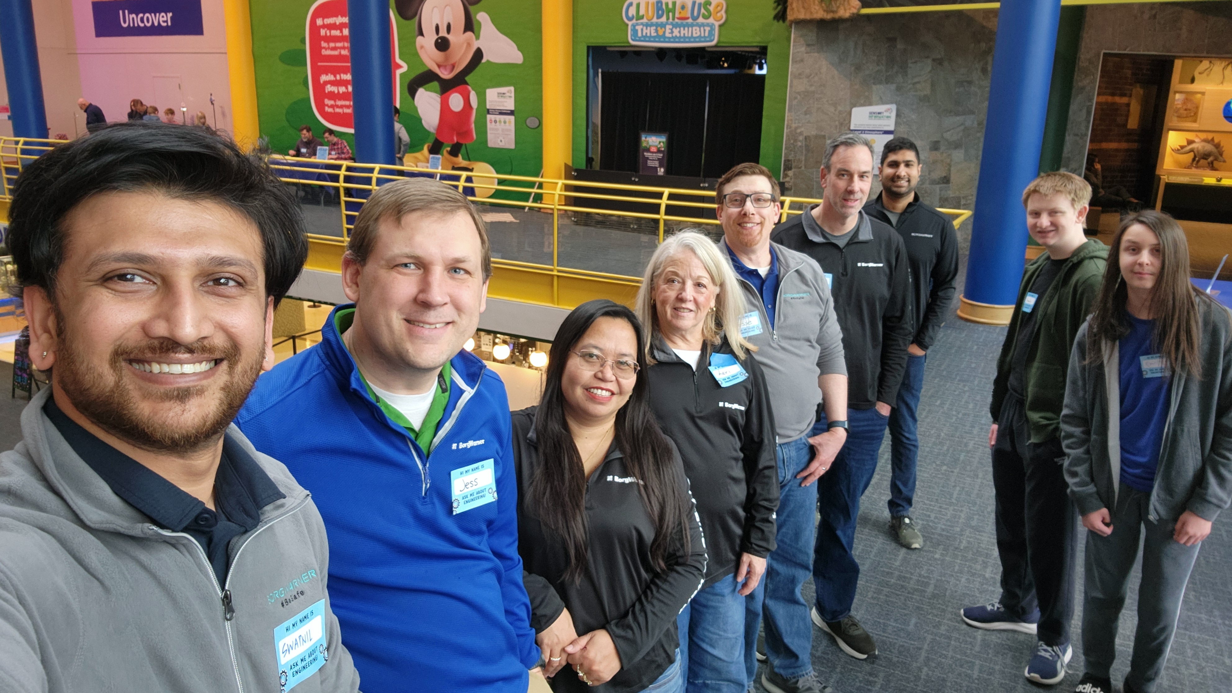 Group of people smiling
