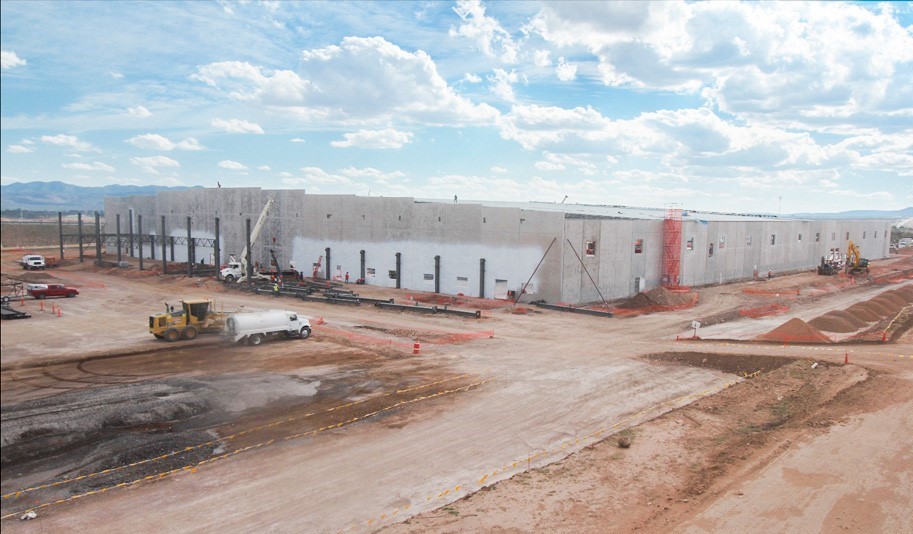 Building during the construction process
